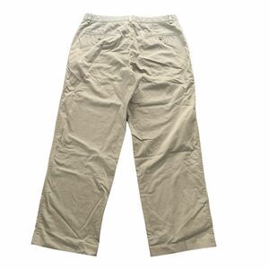 J Crew Mens Cream Wide Leg Corduroy Chino Pants Size 35 Relaxed Fit Casual